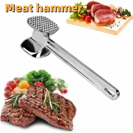 Food Hammer Meat Tenderizer Hammer Mallet Tool for Pounding Beef,  Pork, Stainless Steel Meat Hammer Kitchen Tool Hammer